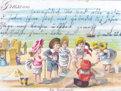 Betty und Max am Strand