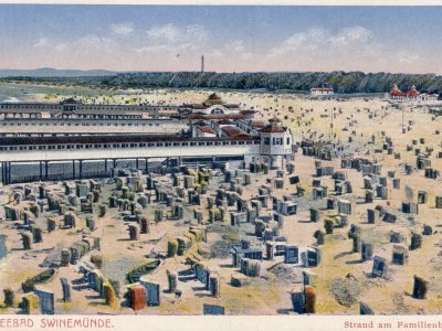 Wie in Swinemünde wurden alle Familienbäder hufeisenförmig ins Meer gebaut, um fremden Personen den Einblick zu erschweren. 