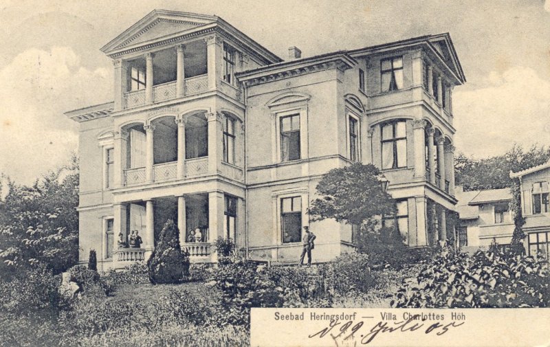 Die Villa Charlottes Höh in einer alten Ansicht.