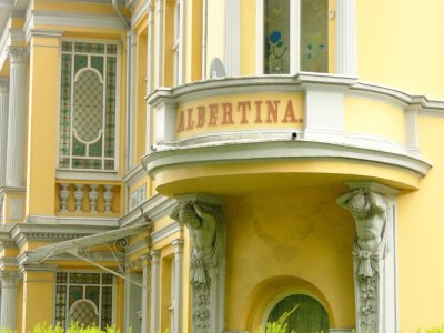 Detail der Villa Albertina.