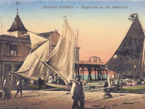 Eine kleine Seepartie gehörte zu jedem Ahlbeck Besuch.
