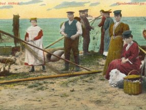 Die Fischer waren immer ein beliebtes Postkartenmotiv.