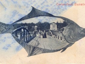 Eine Flunder als Seebrückenmotiv.