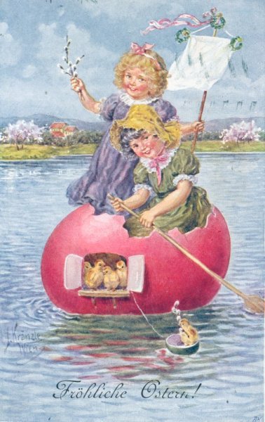 schwimmendes Osterei