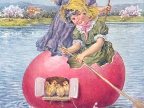 schwimmendes Osterei