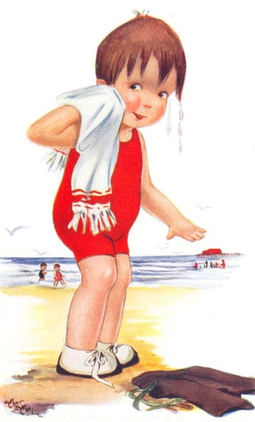 Nach dem erfrischenden Bad.