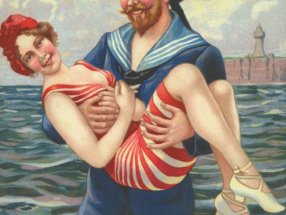 Ein Seemann mit festem Griff.